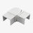 Adjustable Joiner Horizontal, for 21mm x 25mm Rectangular Slotted Tube, Mirror Polish