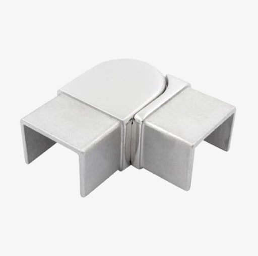 Adjustable Joiner Horizontal, for 21mm x 25mm Rectangular Slotted Tube, Mirror Polish