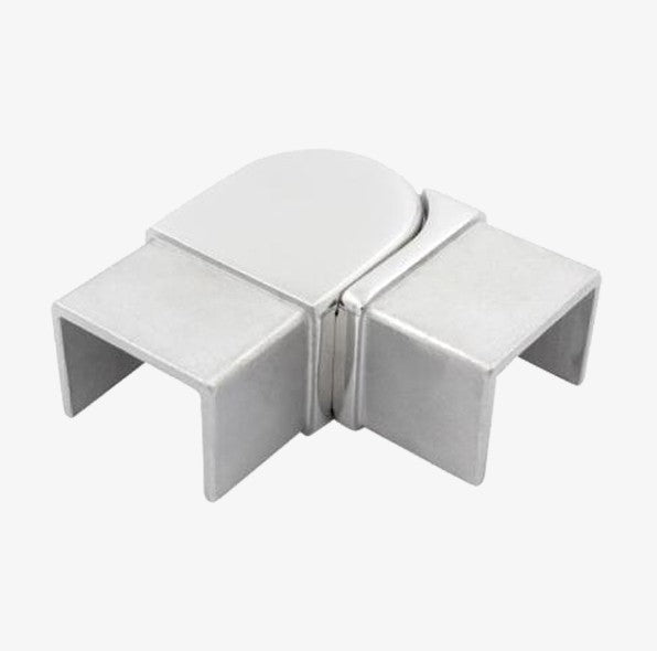 Adjustable Joiner Horizontal, for 21mm x 25mm Rectangular Slotted Tube, Mirror Polish