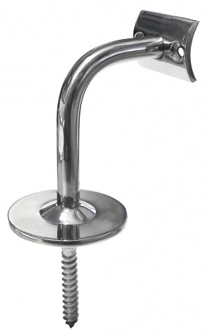 90° Elbow Handrail Bracket,Lag Screw, Round Top 50.8mm Mirror