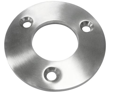 Round Base Plate, 6mm thick, for 50.8mm tube, Satin Finish