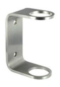 Post Wall Bracket - C Shaped, suits 50.8mm tube, Mirror Polish