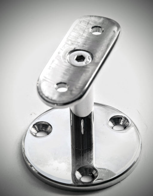 Slimline Rail Support, Round Top, 1.6mm x 50.8mm, Mirror Polish