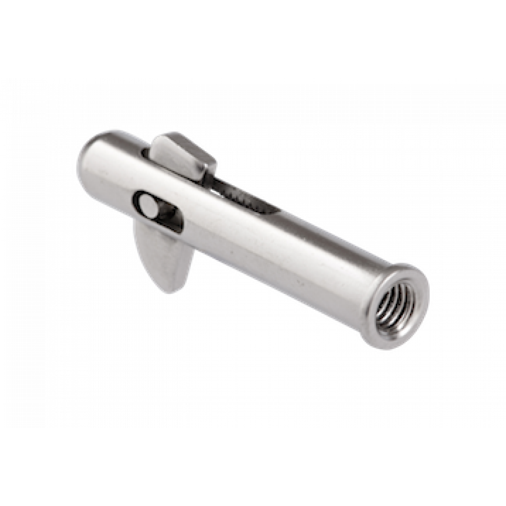 Flip Lock Nut, M6 x 30mm, 316 Grade Stainless Steel, Left Hand Thread
