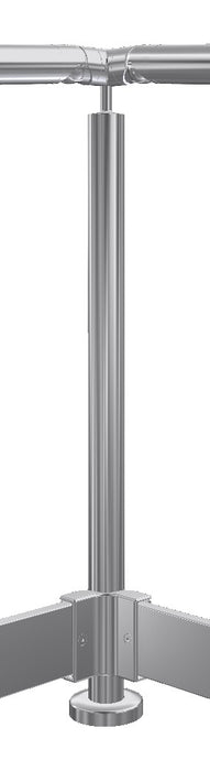 Post assembly, MARS system, corner post, ramp to ramp (inside corner)