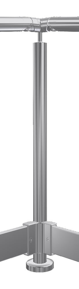 Post assembly, MARS system, corner post, ramp to ramp (inside corner)