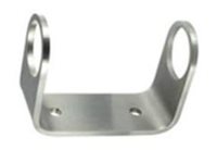 Post Wall Bracket - C Shaped, suits 38.1mm tube, Satin Finish