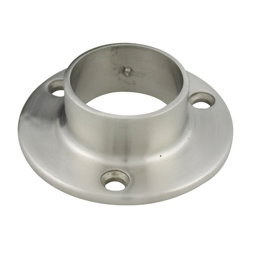 Round Base Plate, 3 Hole, 25.4mm tube, Satin Finish