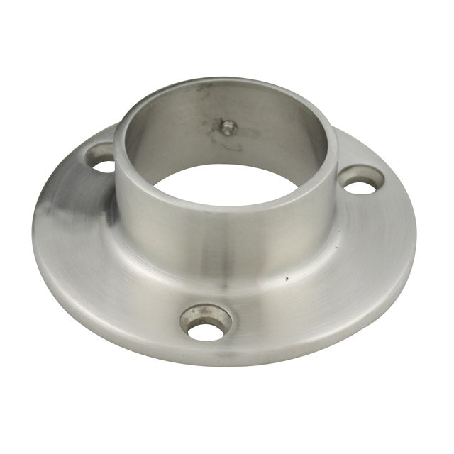 Round Base Plate, 3 Hole, 25.4mm tube, Satin Finish