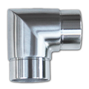 90 Degree Sharp Pointed Mitre Corner. Inserts into 1.6mm x 50.8mm Tube. Mirror Polish
