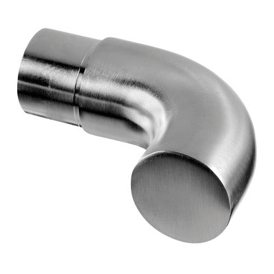 Scroll End Fitting/capped on one end. 1.6 x 50.8mm Tube. Mirror Polish