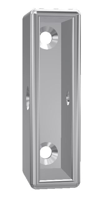 Kerb Rail Socket, SS316, to allow adjustable angle change for 100x20 RHS kerb rail. Used in conjunction with PWBC-50-SF to create an adjustable angle kerb rail connection