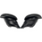 35° Angled Nylon Grommet for stairs. Two Piece, Black