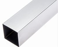 S316 Square Hollow Section, 19x19x1.6, Satin Finish, per metre