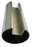 Hand Rail Tube, Round Single Slotted for Glass, 316 Grade, 50.8mm x 1.6mm per metre, Mirror Polish