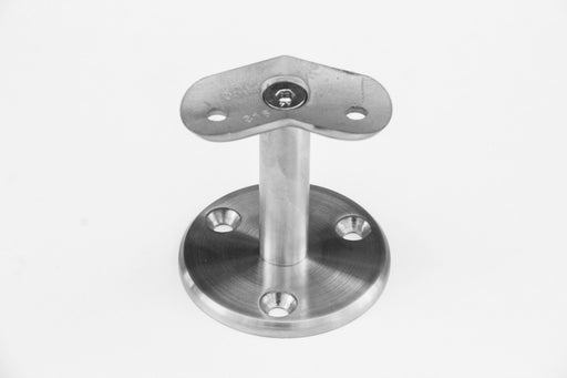 Slimline Rail Support, 135° Round Top, 1.6mm x 50mm, Satin Finish