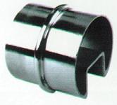 Straight Tube Joiner 1.6x50.8mm Single Slotted for glass, Mirror Polish