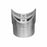 Perpendicular Tube Support, Round Rail 1.6x50mm Mirror Polish
