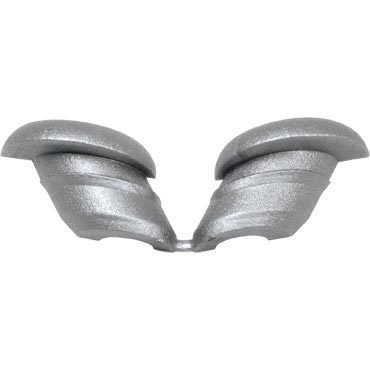 35° Angled Nylon Grommet for stairs. Two Piece, Silver