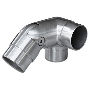 Perpendicular Corner Joiner Adjustable Elbow Right Hand Insert. Satin Finish