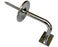 Elbow Handrail Bracket, Lag Screw, Round Top 38mm Satin