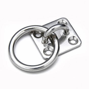 6x35x40mm Square Plate with 20mm Eye and 40mm Ring