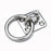 6x35x40mm Square Plate with 20mm Eye and 40mm Ring