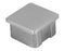 Square End Cap 1.6mm x 50.8mm tube. Satin Finish