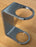 Post Wall Bracket - C Shaped, suits 50.8mm tube, Satin Finish