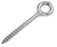 10x100mm Coach Screw Eye shank 62mm/thread 60mm