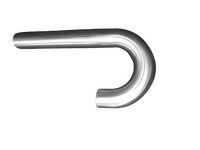 Extended Elbow Fitting - Capped End. 38.1 x 1.6mm tube. L=400. W=153mm Mirror Polish