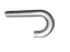 Extended Elbow Fitting - Capped End. 38.1 x 1.6mm tube. L=400. W=153mm Mirror Polish