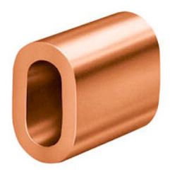 5mm Ferrules : Raw Copper (not creased)