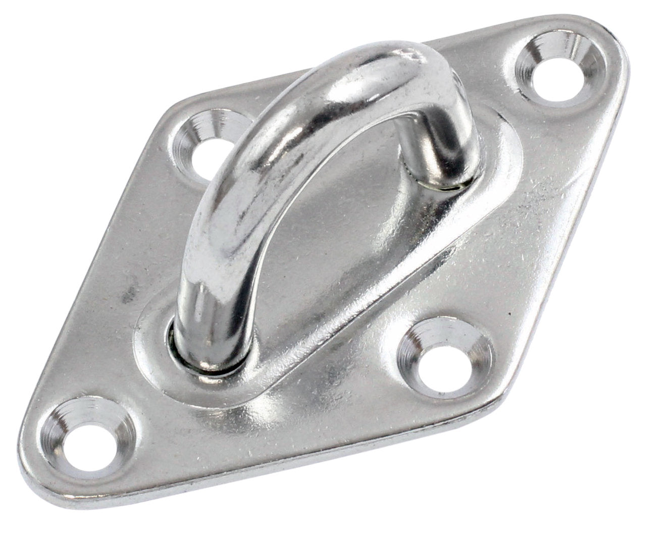 50x80mm Diamond Plate with 18mm Eye
