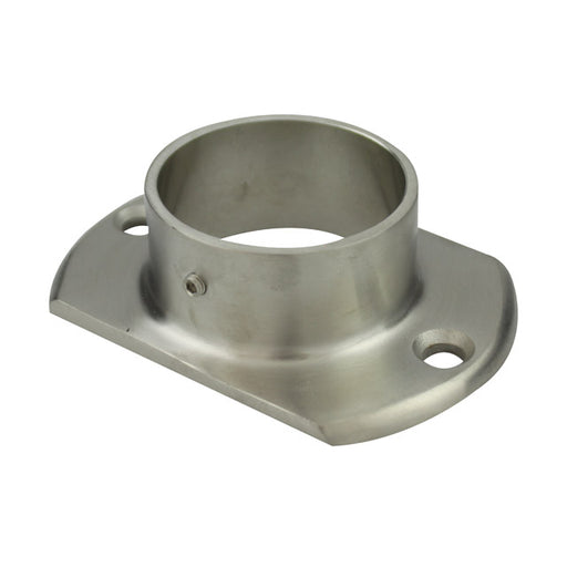 Oval Base Plate, 2 Hole, 38mm, Satin Finish