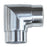 90 Degree Sharp Pointed Mitre Corner. Inserts into 1.6mm x 50.8mm Tube. Satin Finish