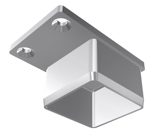 Square End Post Saddle, Flat Top, Flush Fit, for 50.8mm x 1.6mm SHS, Satin Finish