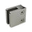 Glass Clamp: Square 8/10/12 mm,  Round Back Mirror Polish, 53x60