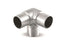 Perpendicular Corner Tube Joiner 3.0mm x 50.8mm 1.6mm x 50.8mm Handrail. Mirror Polish