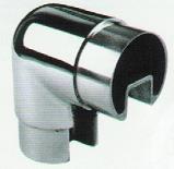 Corner Mitre Tube Joiner 1.6x50.8mm Single Slotted for glass, Mirror Polish