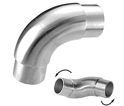 Corner Swivel Elbow Joiner. 1.6mm x 38.1mm Tube. Mirror