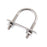 U Bolt, M6 X 28mm x 38mm, Grade 316, With Plate and nuts