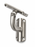 Adjustable Post Saddle, Side-Mounting, Round Top, 50.8mm Satin Finish