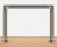 Hand Rail Kit Type 1, for Horizontal Handrail with Flush Joiners, for 50.8mm x 1.6mm tube, Satin Finish