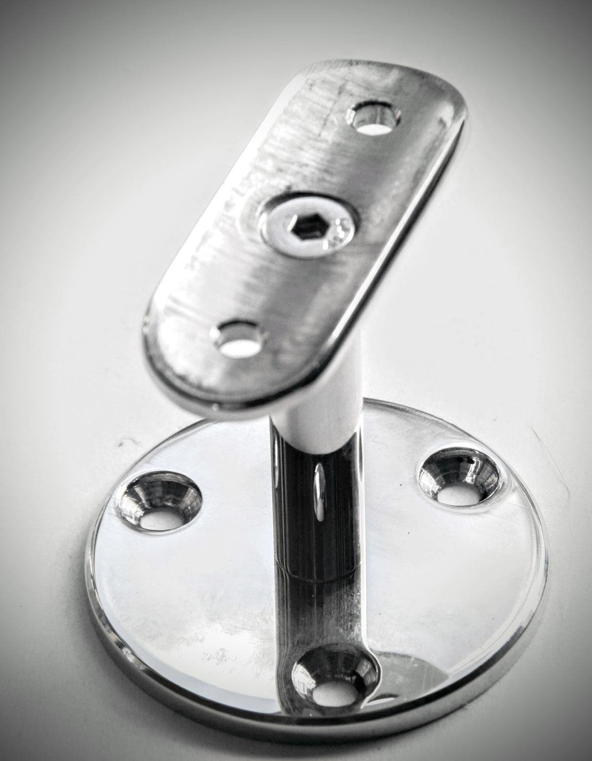 Slimline Rail Support, Round Top, 1.6mm x 50.8mm, Mirror Polish ...