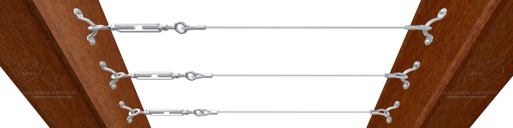 Balustrade System A - Eye / Eye Turnbuckle with Saddles