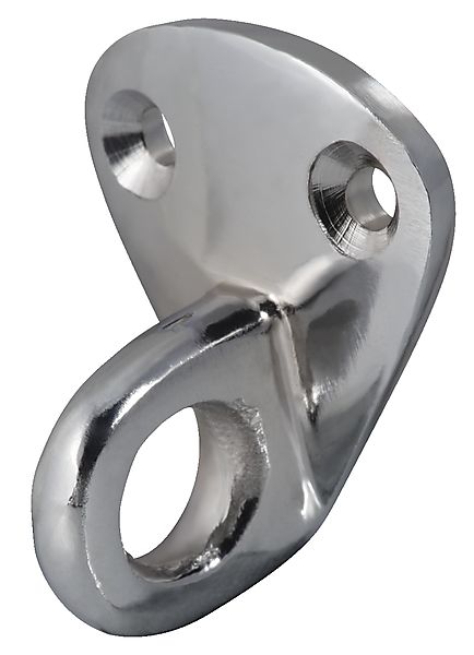S304 polished stainless Heavy Duty Awning Eye with 10mm diameter eye