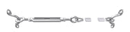 Balustrade System A - Eye / Eye Turnbuckle with Saddles