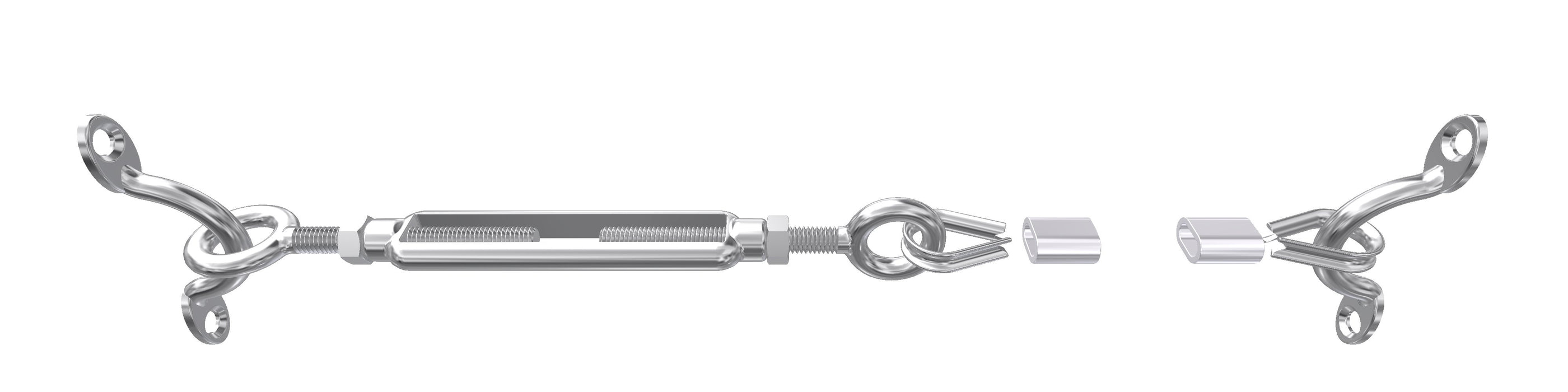 Balustrade System A - Eye / Eye Turnbuckle with Saddles