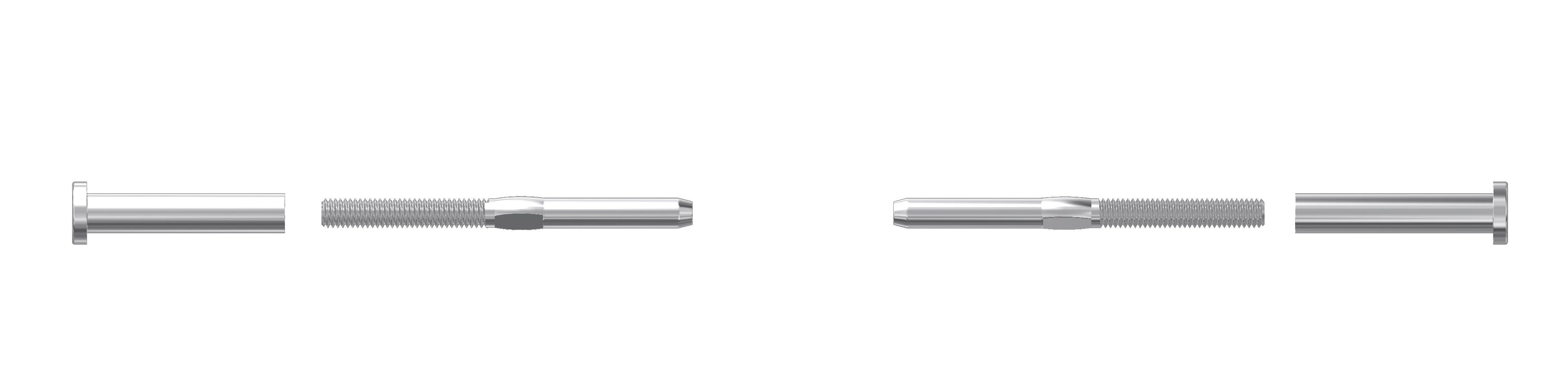 Balustrade System G - Hex Head Tensioners both ends